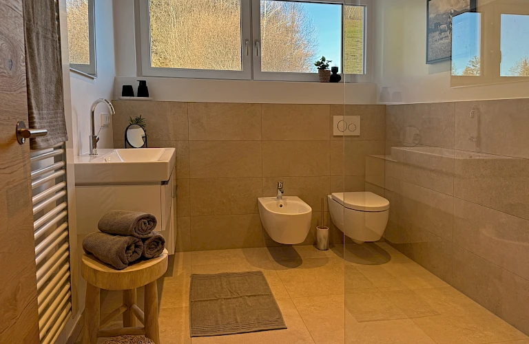 Badezimmer mit Dusche